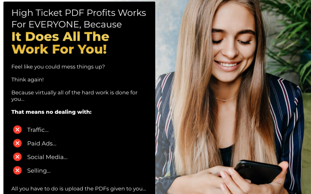 high ticket pdf system